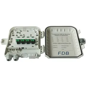Giá Nhà Máy FTTH IP65 8 Cổng Hộp Phân Phối Sợi Quang Với 1X8 Ống Thép Mini Case Splitter
