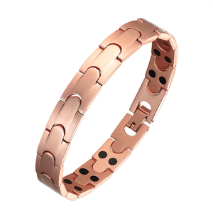 Prix usine Thérapie Sain Pur <span class=keywords><strong>Cuivre</strong></span> Magnétique Bracelet Bracelet Éléments Personnalisés Bijoux <span class=keywords><strong>De</strong></span> Soins <span class=keywords><strong>De</strong></span> Santé - Product Image 2