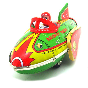 Hàng không dân dụng thu nhỏ kim loại đồ chơi bộ sưu tập Rocket Racer cho bộ sưu tập đồ chơi thiếc cổ điển - Product Image 3