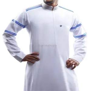 Alshiaka islamique hommes thobe/Adultes poids lourd thawb pour la saison d'été/style arabe adultes thawb