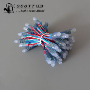 Giấc Mơ Màu 12mm Bullet loại DC5V ws2811 50 <span class=keywords><strong>LED</strong></span>/chuỗi addreable <span class=keywords><strong>LED</strong></span> <span class=keywords><strong>Pixel</strong></span> chuỗi - Product Image 1