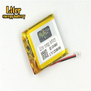 Plug 1.25-2 P 3.7 V 504040 1200 mah lipo battery Rechargeable solar li ion polymer lithium battery with PCM - Product Image 3