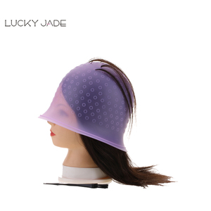 Professionale Viola Salone di Gomma di Glassa Silicone Tinture Per Capelli Mettendo In Evidenza Tappi per Parrucchiere Barbiere con Ago di Metallo Gancio - Product Image 1