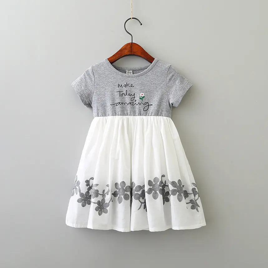 Hoge kwaliteit katoen baby dress hot koop baby zomer jurk meisje jurk