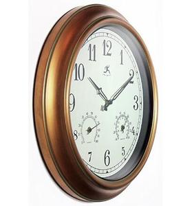 UniQ M1801 <span class=keywords><strong>Horloge</strong></span> murale moderne vintage de 18 pouces avec plaque épaisse de 25 mm, grande <span class=keywords><strong>horloge</strong></span> en métal silencieuse à quartz, étanche pour l'extérieur et la <span class=keywords><strong>piscine</strong></span> - Product Image 4