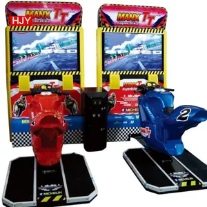 The factory sells 32 inch double TT motor game machine, attack motorcycle, big video game city racing machine