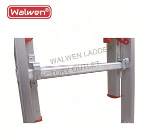 Two Section Step <strong>Ladders</strong> Adjustable <strong>a</strong> <strong>Frame</strong> Aluminium Extension <strong>Ladder</strong> Multipurpose <strong>Ladder</strong> - Product Image 3