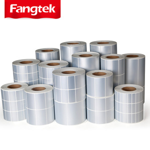 Autocollant adhésif en PVC argenté brillant en polyester avec code-barres QR par transfert thermique, impression d'étiquettes en PET mat - Product Image 3