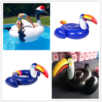 Toucan gonflable de haute qualité, meilleur rapport qualité-prix, jeux de flotteurs pour piscine d'été, flotteur gonflable toucan, réduction d'usine maintenant