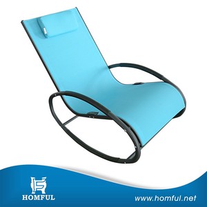 Facile maintenir à bascule vague <span class=keywords><strong>plage</strong></span> soleil transat aluminium chaise de <span class=keywords><strong>plage</strong></span> avec oreiller - Product Image 1