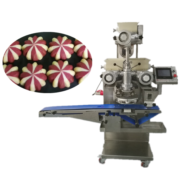 Double Filling Biscuits Encrusting Machine/ Three Color Cookies Maker Machine Manufacture OEM Welcome