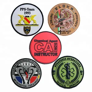 Patch Name Factory Selling 3D Silicone Custom Brand Name Logo 3d Soft Pvc Label Rubber Patch Glow In The Dark Soft PVC Rubber Patch