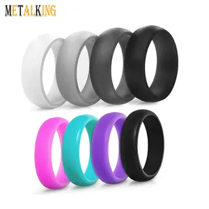 Silicone Ring Rubber Wedding Band for Men and Women Classic Styles