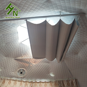 China Lieferanten Hotel Camping Fertighäuser Resort <span class=keywords><strong>Glamping</strong></span> Geodätische Kuppel Haus Zelt mit Oberlicht - Product Image 4
