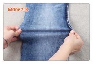 Tela vaquera elástica de algodón y poliéster para jeans/Vestido/falda, 62/63 ", 9,4 oz, t400