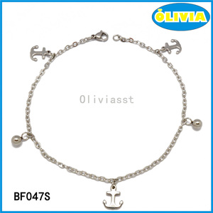 Popular diseño simple olivia hace <span class=keywords><strong>en</strong></span> china de metal brillante cadena chica pulsera de plata - Product Image 2