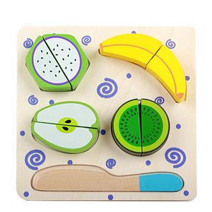 Eğitici oyuncak eğitim çocuklar set simülasyon gıda oyuncak ahşap kesme meyve bulmaca oyna pretend - Product Image 6