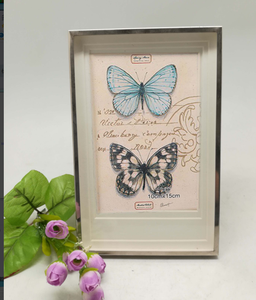 Chất lượng cao kim loại khung ảnh thiết kế mới 3D Sâu Bướm bóng hộp cho phong cảnh đối tượng - Product Image 2