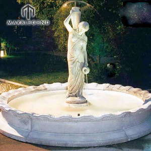 Fuente de Jardín con Mujer Desnuda al Aire Libre, Fuente de Agua de Mármol de Piedra Natural con Chica <span class=keywords><strong>Sexy</strong></span> en Venta - Product Image 3