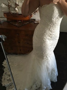 XN1816-vestido <span class=keywords><strong>de</strong></span> <span class=keywords><strong>novia</strong></span> <span class=keywords><strong>de</strong></span> sirena con cuello <span class=keywords><strong>de</strong></span> corazón, elegante, con Apliques <span class=keywords><strong>de</strong></span> encaje, cola <span class=keywords><strong>de</strong></span> barrido, hecho a medida, <span class=keywords><strong>2022</strong></span> - Product Image 3