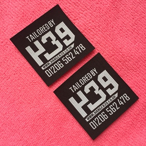 Top-Bán tư nhân Đen Damask dệt nhãn, <span class=keywords><strong>laser</strong></span> cắt nhãn may <span class=keywords><strong>Tag</strong></span> cho phù hợp với - Product Image 1