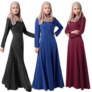 Vestido musulmán de Malasia para mujer, vestido abaya, jubah y abaya, Muslimah, venta al por mayor, 2018