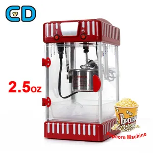 Machine à pop-corn commerciale 2.5OZ, 1 pièce, huile chaude, nostalgique, appareil pour confiserie et Popcorn