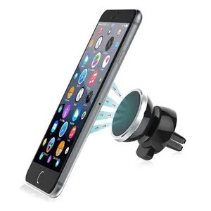 Support de téléphone portable magnétique en aluminium, pour voiture, pratique à utiliser