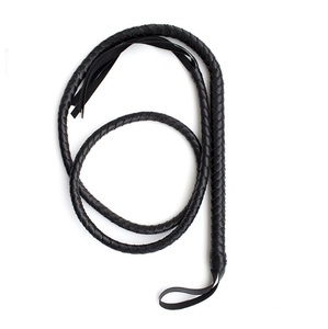 1,8 Meter Langer Flogger, BDSM Bondage PU-Leder Geflochtene Bullenpeitsche - Product Image 1