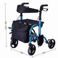 Déambulateur électrique pour escaliers Solex, équipement pour personnes handicapées, avec siège, en alliage d'aluminium titane, léger