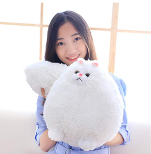 Kids <strong>Cat</strong> Stuffed Animal Toys Gift <strong>Plush</strong> <strong>Cat</strong> Animal Baby Doll, <strong>Fat</strong> White <strong>Plush</strong> <strong>Cat</strong>,12 Inches Soft Cushion - Product Image 5