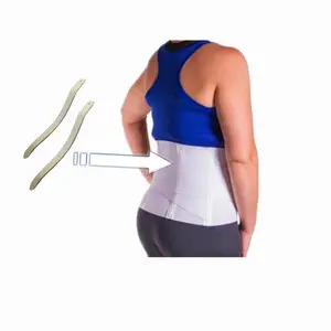 Медицинский бандаж для нижней спины, поясной ремень для поддержки позвоночника, металлический