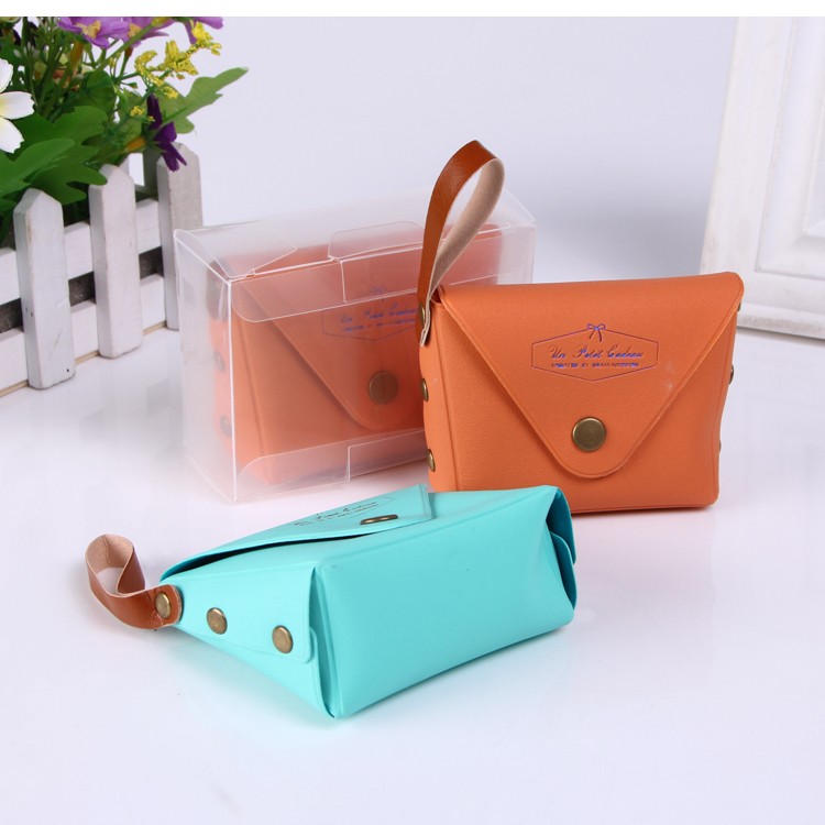 Детский мини-кошелек Macarons из ПВХ с ручкой