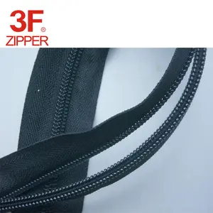 #6 #8 #10 in Nylon doppia cerniera a doppio Tiers strati con cerniera con Anti-furto cursore per i bagagli