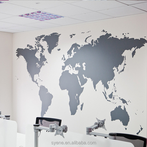 Pegatinas de pared 3d para decoración del hogar, calcomanías de <span class=keywords><strong>mapa</strong></span> del mundo personalizadas, mural de pared, papel tapiz, decoración extraíble - Product Image 1