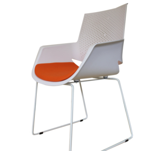 Low price <span class=keywords><strong>classic</strong></span> portable plastic shopping arced armrest office chair with metal legs - Product Image 2