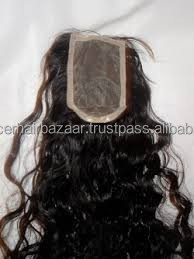 Cierres de encaje de cabello Remy indio con cabello de bebé Cabello humano virgen natural - Product Image 3