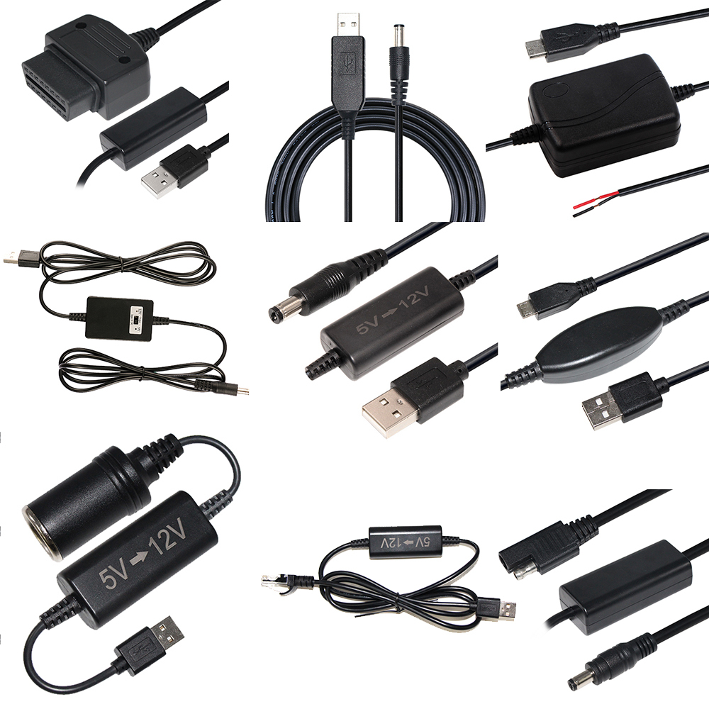 BERLS Câble D'Alimentation Universel, USB Vers CC 5,5 Mm X 2,1 Mm Jack 5 V Avec Cordon De