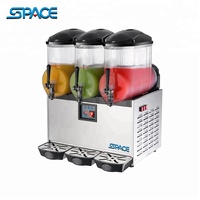 Nouvelle machine à slush et à daiquiri en acier inoxydable, facile à utiliser, avec 3 réservoirs, pour bar