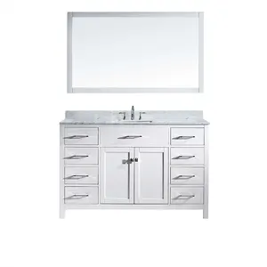 60 Single sink white rona bathroom vanities cabinet without tops