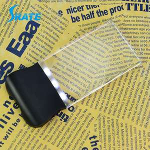 2X occhiali Led lente d'ingrandimento grande rettangolare portatile lettura lente d'ingrandimento, 2.3 "X 4" lente d'ingrandimento senza montatura con la luce - Product Image 5