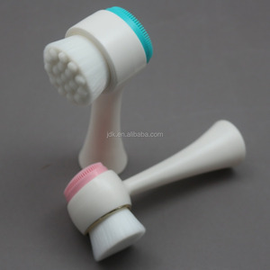 Cepillo de lavado de limpieza facial 2 en 1, limpiador y masajeador de doble cara de silicona suave para exfoliación y limpieza del cabello - Product Image 2