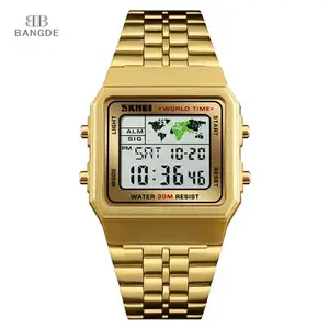 Good Quality Golden Thailand Watches Men Wrist Sports Skmei Digital Watch Cheap Price Wholesale