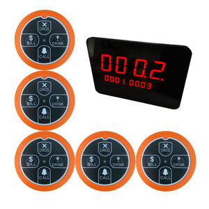 อุปกรณ์ร้านอาหารและโรงแรมยี่ห้อ Ycall ระบบเรียกพนักงานไร้สาย 433MHZ - Product Image 1