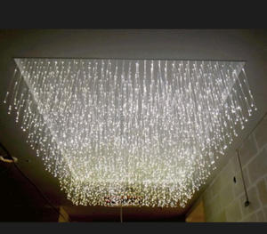 Lampadario Moderno <span class=keywords><strong>a</strong></span> Fibra Ottica <span class=keywords><strong>a</strong></span> <span class=keywords><strong>Batteria</strong></span>, Illuminazione <span class=keywords><strong>a</strong></span> Fibra Ottica per Decorazione Hall Hotel - Product Image 3