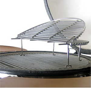 Céramique Charcoal <span class=keywords><strong>Kamado</strong></span> Clay Barbecue Grills fumeurs avec en acier inoxydable chariots matériel de cuisine cuisine en plein - Product Image 5