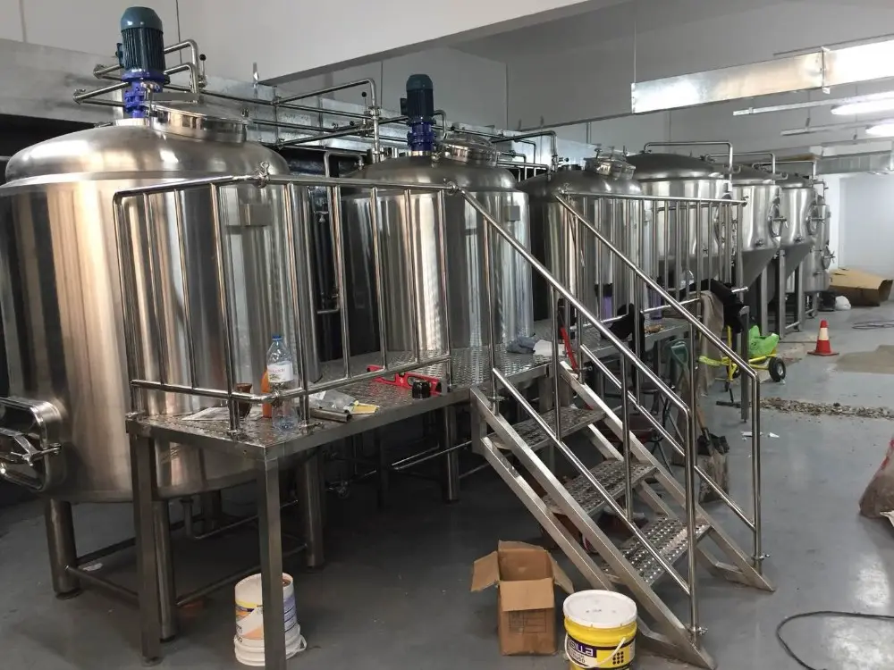 1000L babarian pilsner tarzı bira yapma makinesi, ev yapımı bira bong ile asit karıştırma tankı çin fabrikadan