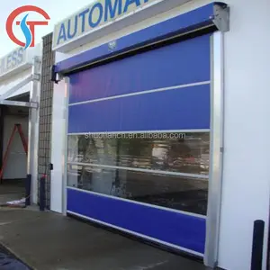 Plastic Shutter Door Vinyl Auto Car Wash Automatic Plastic Speed Rolling Shutter Doors