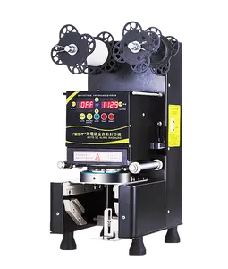 paper cups and plastic cup communion boba seals cutting machine small thermo yoghurt Bubble Tea sealing machine