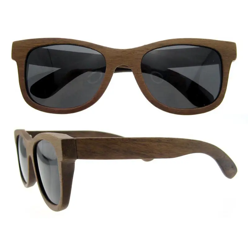 Top Sell American Wood Sunglasses UV400 Polarized Lens Wooden Sun Handmade glass wooden glasses